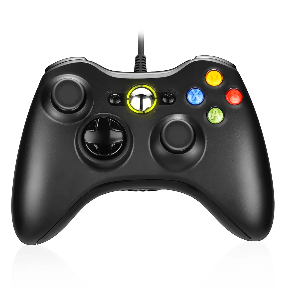 XBOX 360 Wired USB Game Controller Gamepad for Microsoft XBOX 360&PC WIN 7 8 10