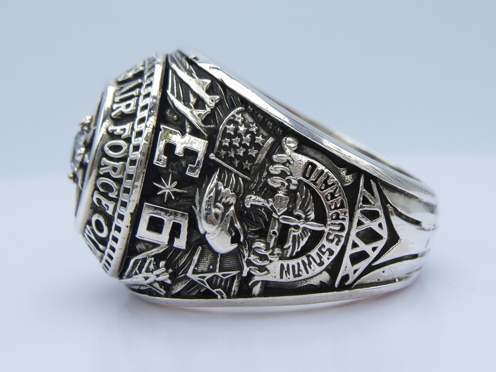 SILVER 925 , RING , 1993 , USAF RING , US Air Force RING , USAF , US size 10.5