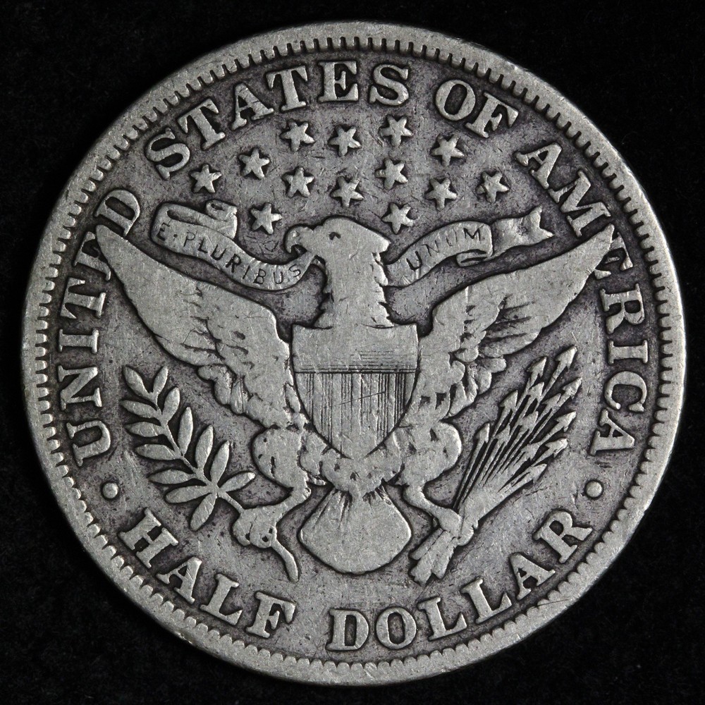 1899 Barber Silver Half Dollar VF E330 VIWEM