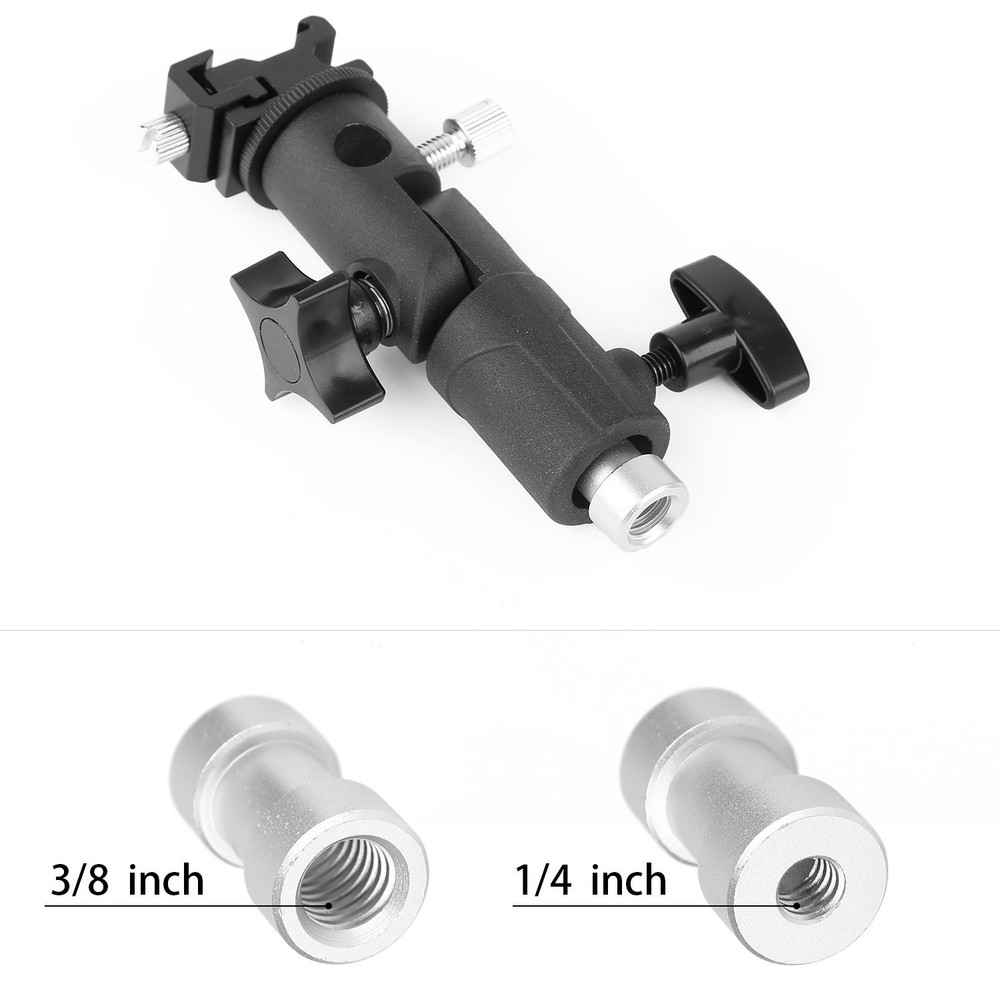 Camera Flash Speedlite Mount, Professional Swivel Stand Light Bracket, Umbrella