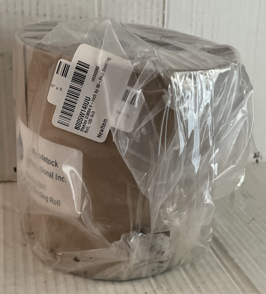 D3884 120 Grit Sanding Roll 6’ x 50’