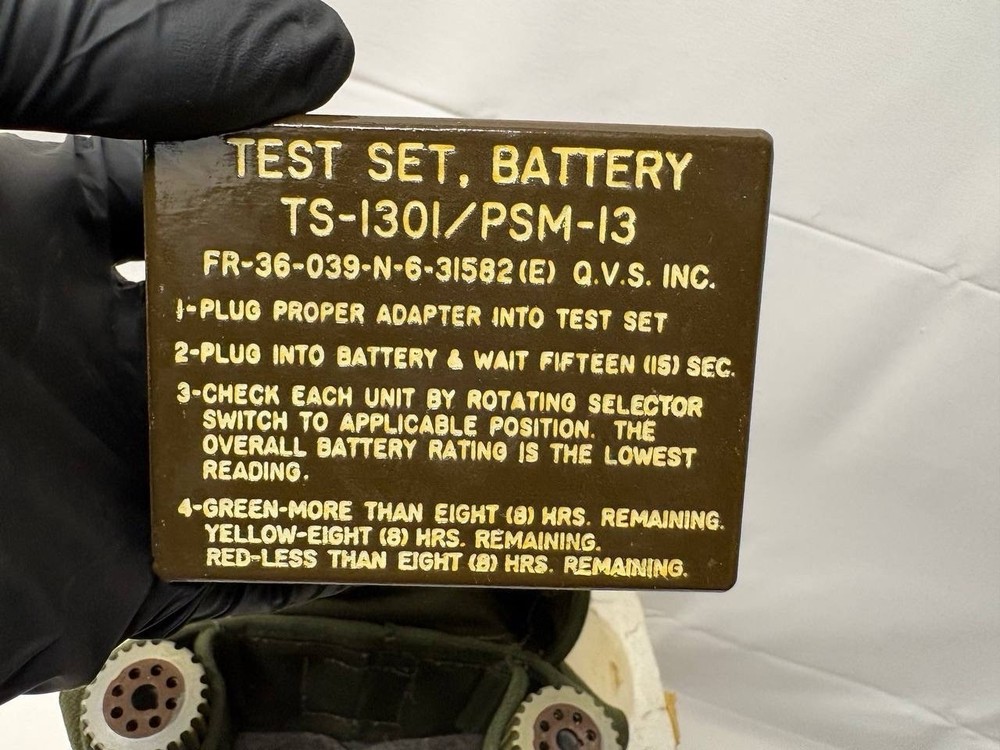 BATTERY TEST SET TS-1301 / PSM-13 WITH CASE AND ADAPTERS, UNTESTED