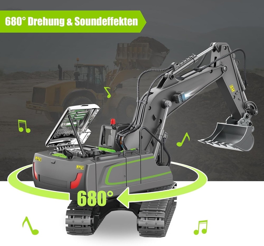 Remote Control Excavator - Best Gift for Kids