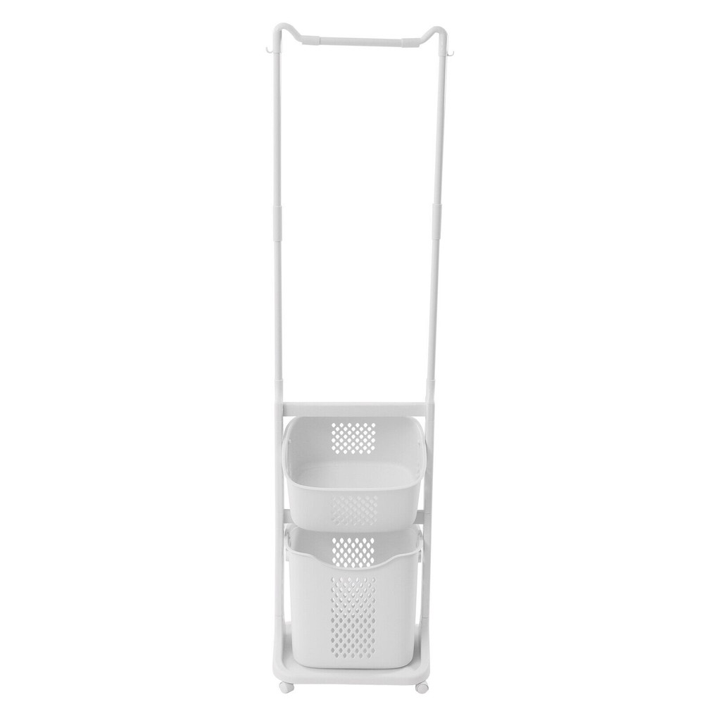 Laundry Basket Bathroom Multi-layer Clothes Storage Household Storage Shelf