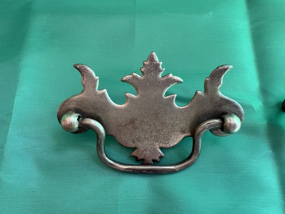 Vintage Chippendale Brass Tone Colonial Style Drawer Pull 3” Center (3)