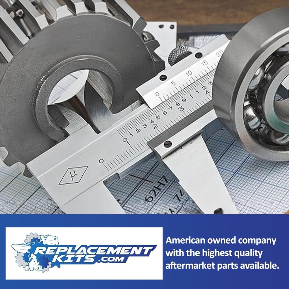 REPLACEMENTKITS.COM Front Wheel Bearing Rebuild Kit Compatible with Kubota Zero