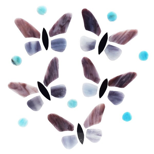 Stained Glass Pre-Cut Butterflies