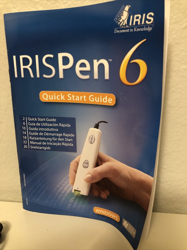 IRISPen 6 Pen Scanner Two Pack! With Instructions No CD ROM