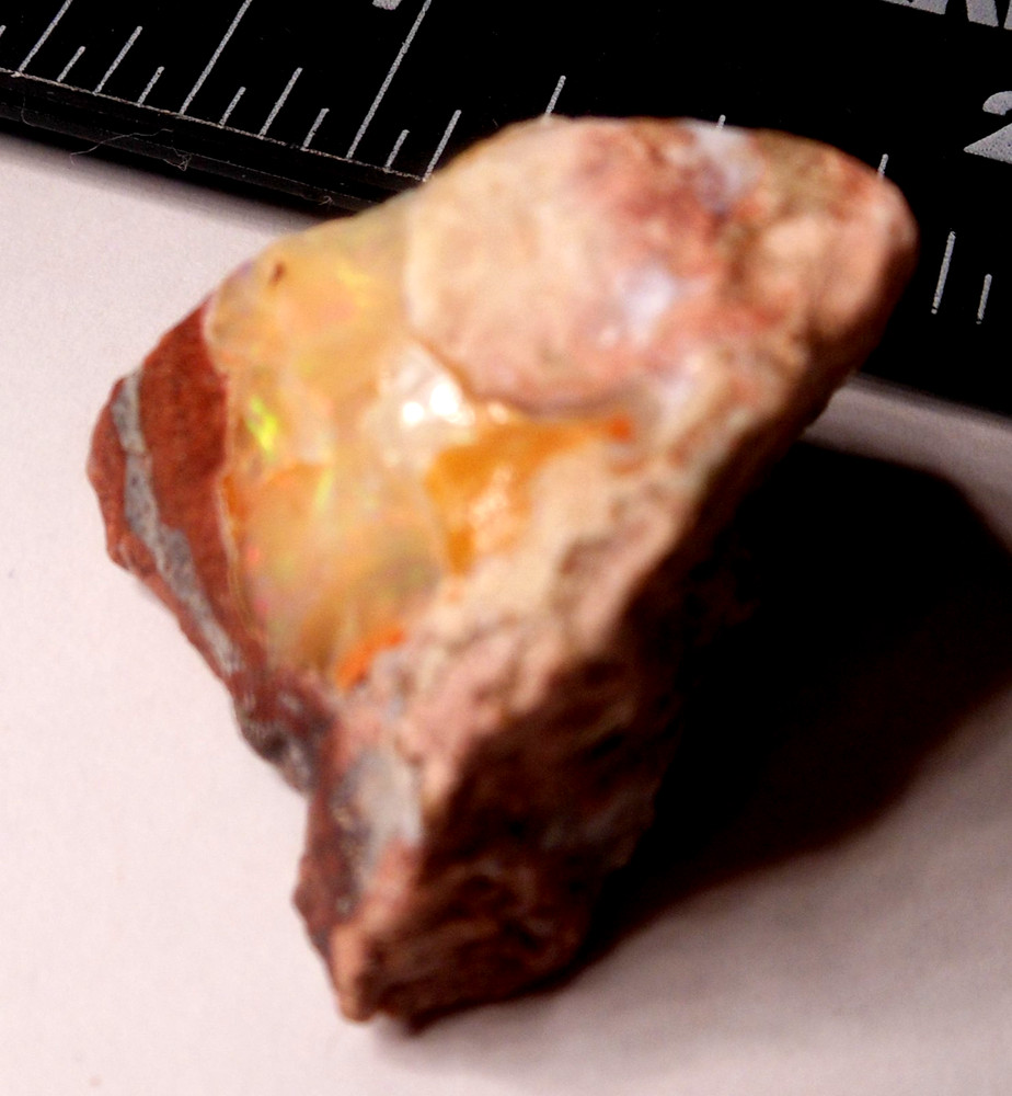 42ct Mexican Fire Opal Specimen Rough for Polishing