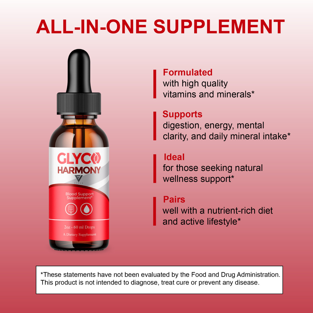 (3 Pack) Glyco Harmony Drops, GlycoHarmony Advanced Formula Supplement (6oz)