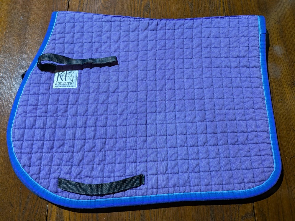 KL Select Saddle Pad - Jump/All Purpose - Purple & Blue!