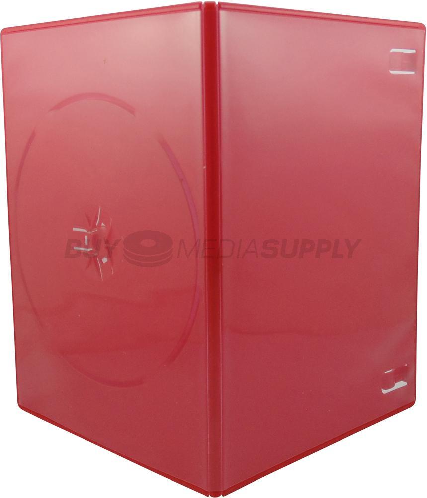 7mm Slimline Red 1 Disc DVD Case Lot