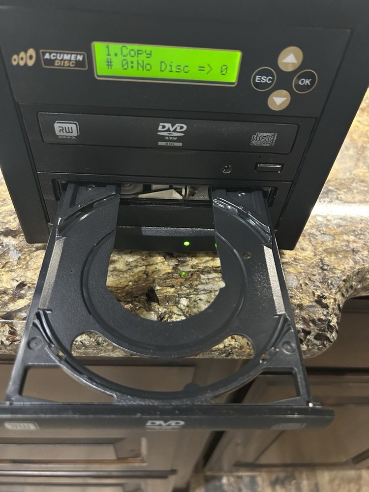 Acumen Disc 1 to 1 DVD CD Duplicator Standalone Copier Recorder System Tested