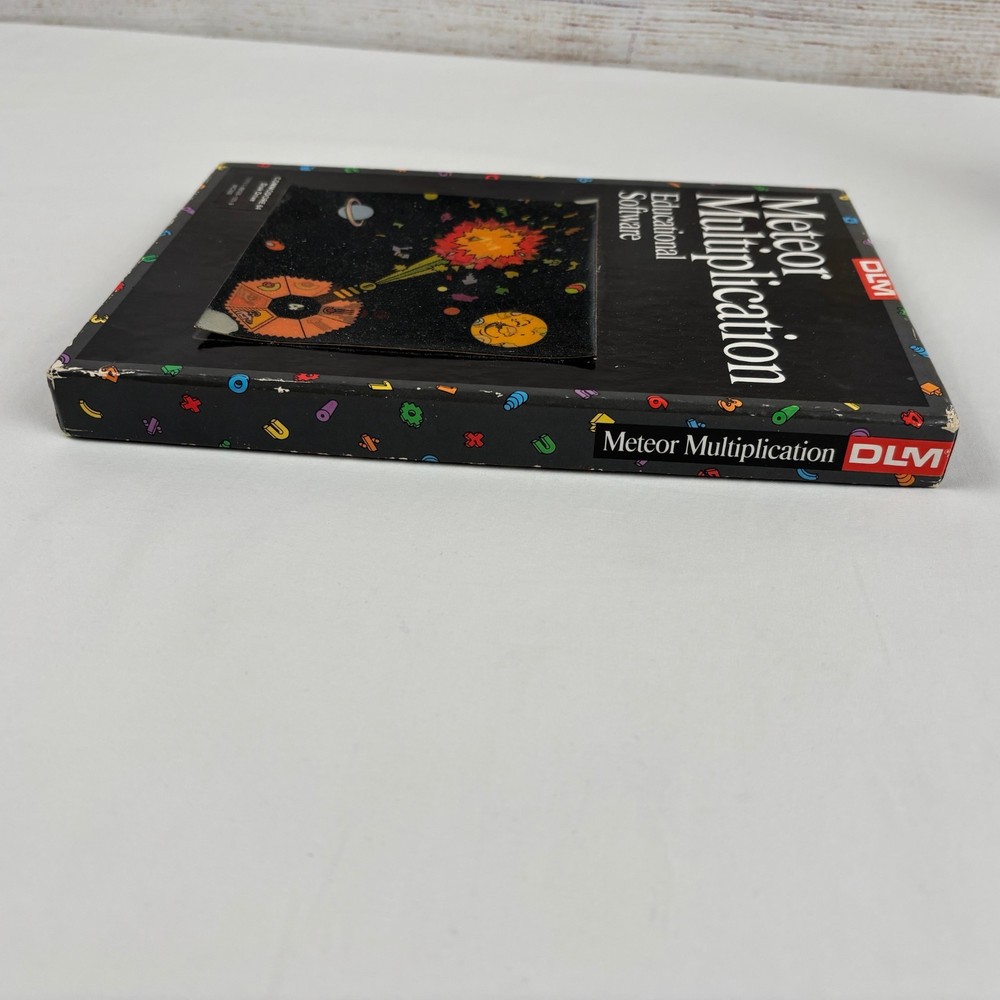 DLM Meteor Multiplication Educational Software Commodore 64 Disk