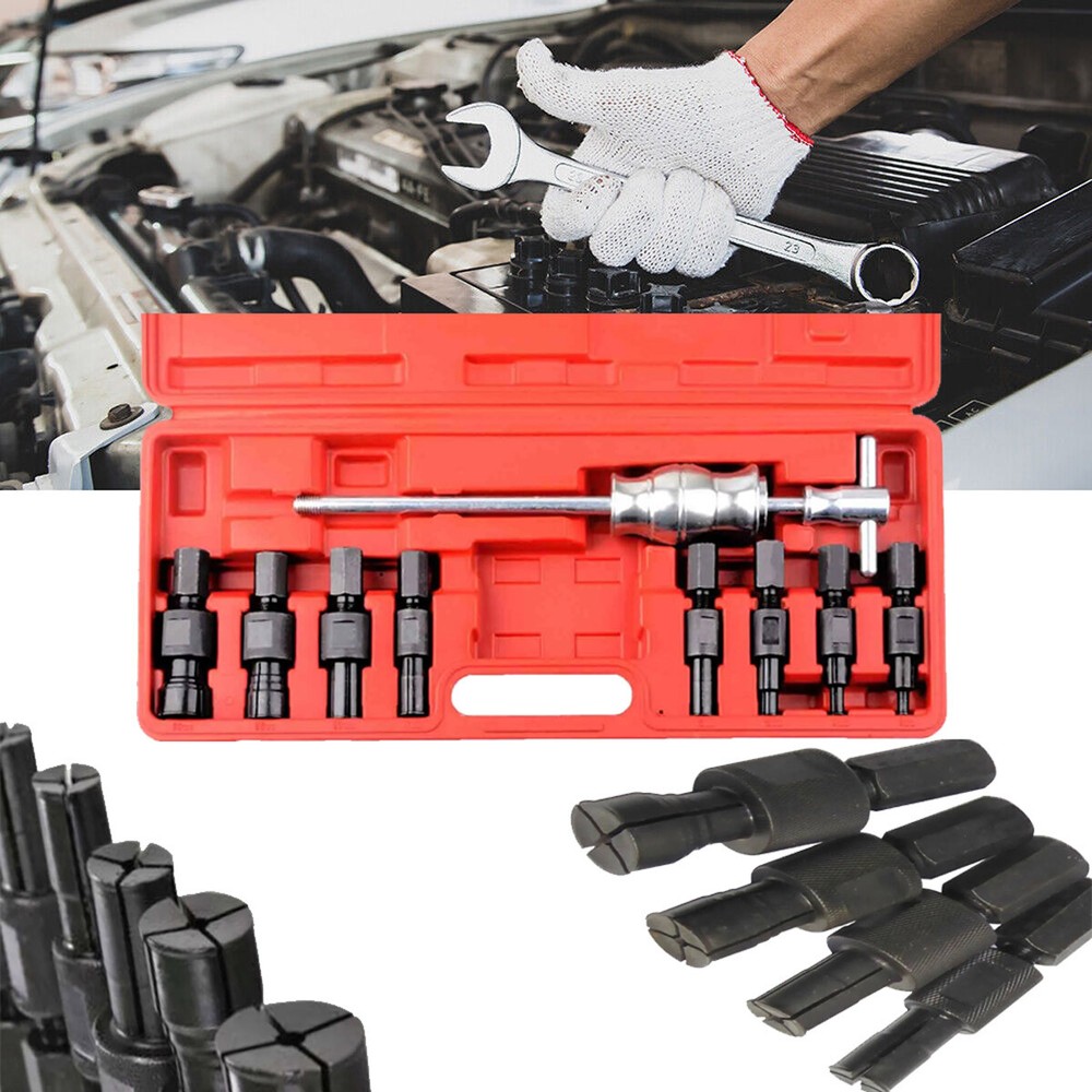 Blind Hole Inner Pilot Bearing Puller Remover Slide Hammer Internal Tool Kit 9pc