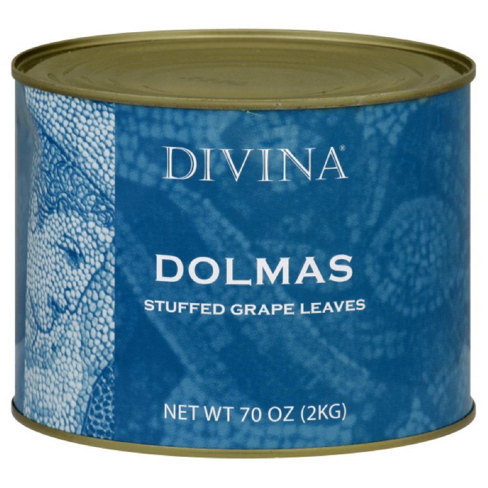 Divina Dolmas, Stuffed Grape Leaves, 4.4 lb. Can