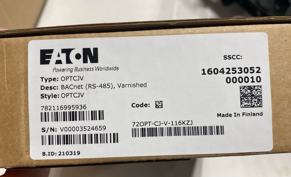 EATON BACnet (RS-485) COMM Card OPTCJ OPTCJV