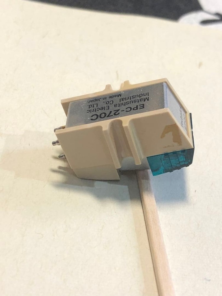 Technics EPC270C Cartridge Headshell without stylus working Tested Japan