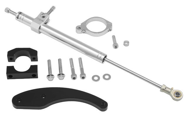 Twin Power Steering Damper Silver #87373 Harley Davidson Road Glide