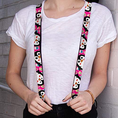 Men's Suspender-Penguins, Multicolor, One Size