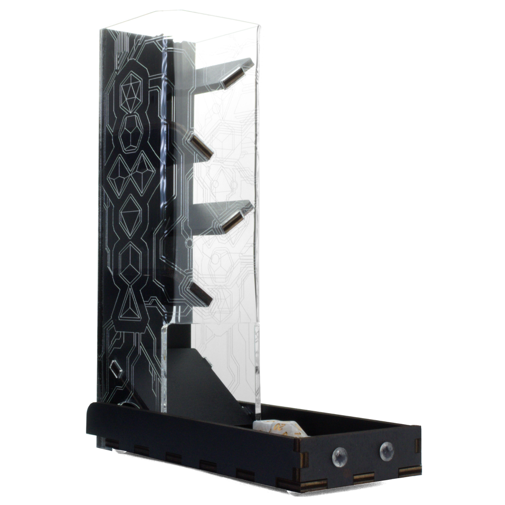 C4Labs 10" Tall Dice Tower - Hi-Tech Laser Etched