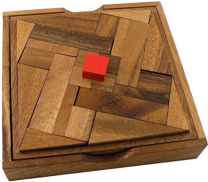 Impossible Square - Wooden Puzzle Brain Teaser