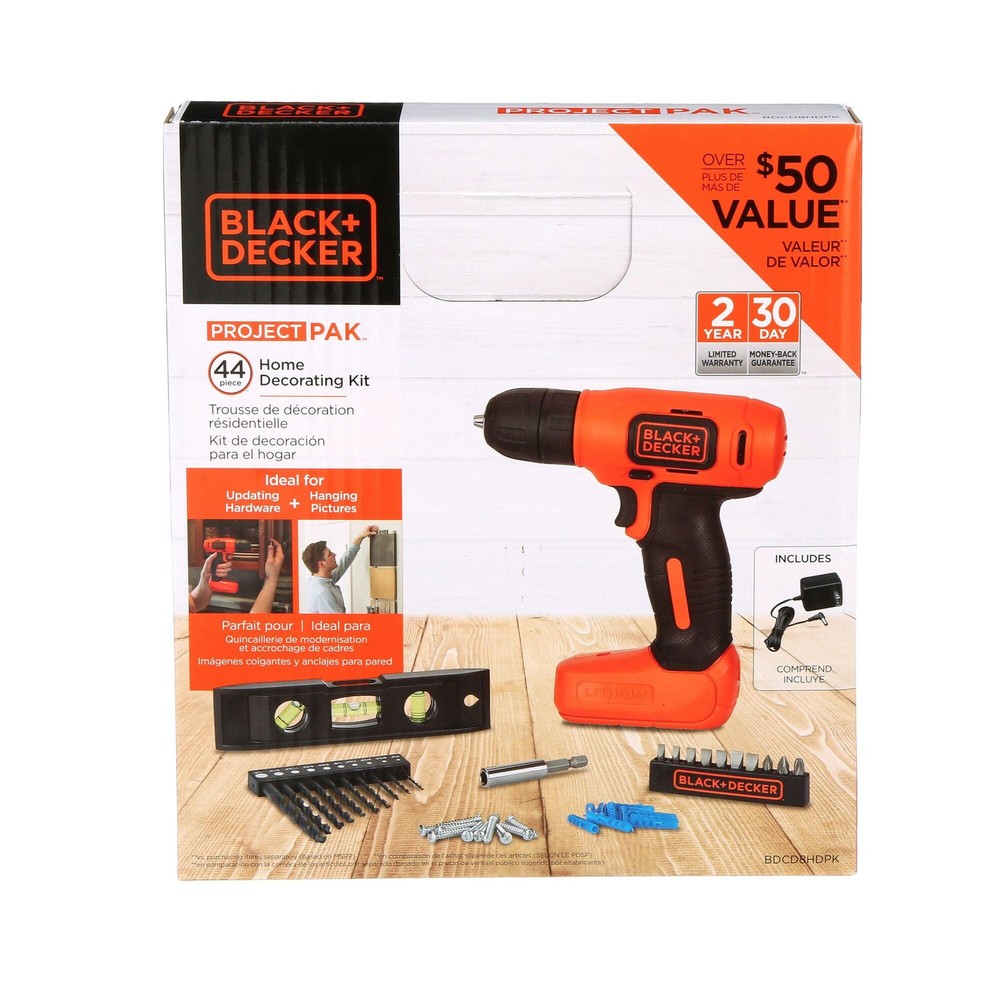 BLACK+DECKER 8V Max Cordless Drill - BDCD8HDPK