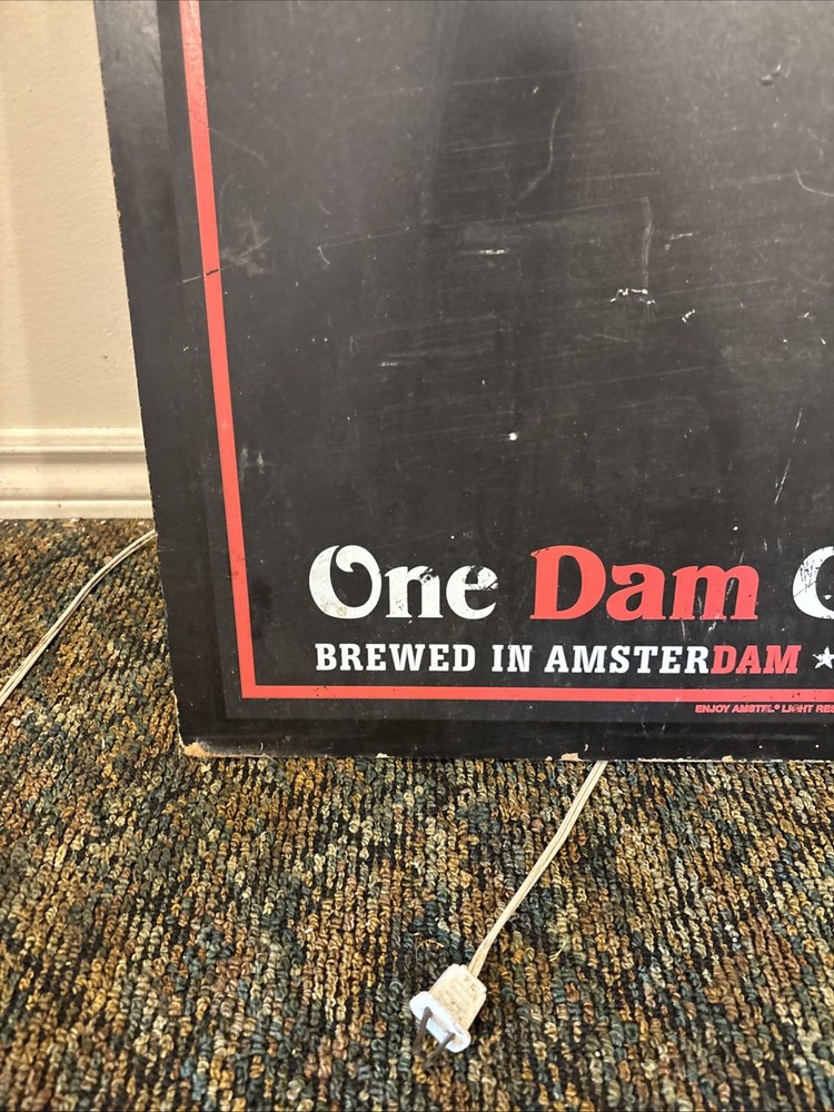 2009 Bar Menu - Amstel Light Chalkboard - 31 1/2 X 24