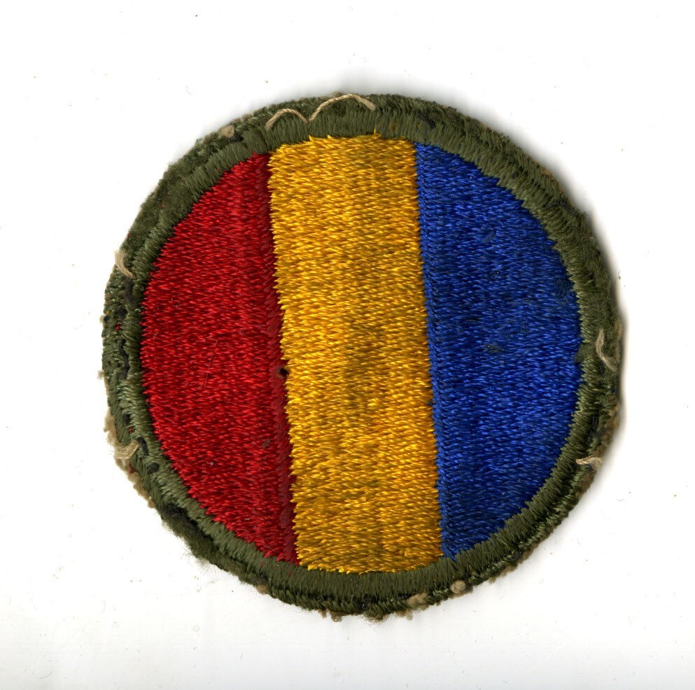 Replacement and Schools Command White Back Patch WWII Original