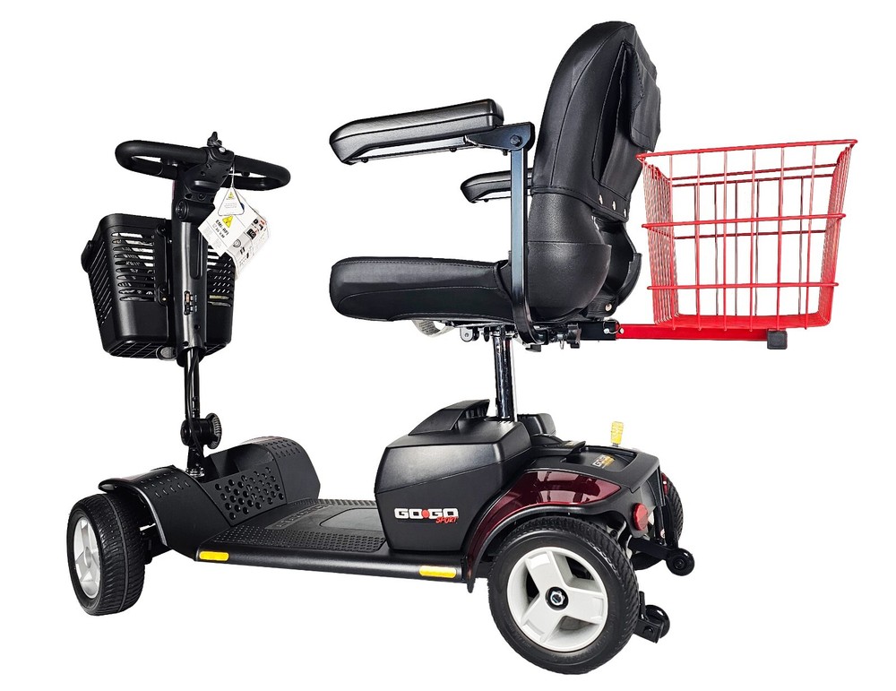 Large Rear Basket For Mobility Scooters - RED