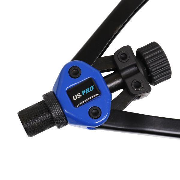 US PRO Tools Threaded Nut Hand Riveter M3-M12 With 100 Assorted Rivet Nuts 5465