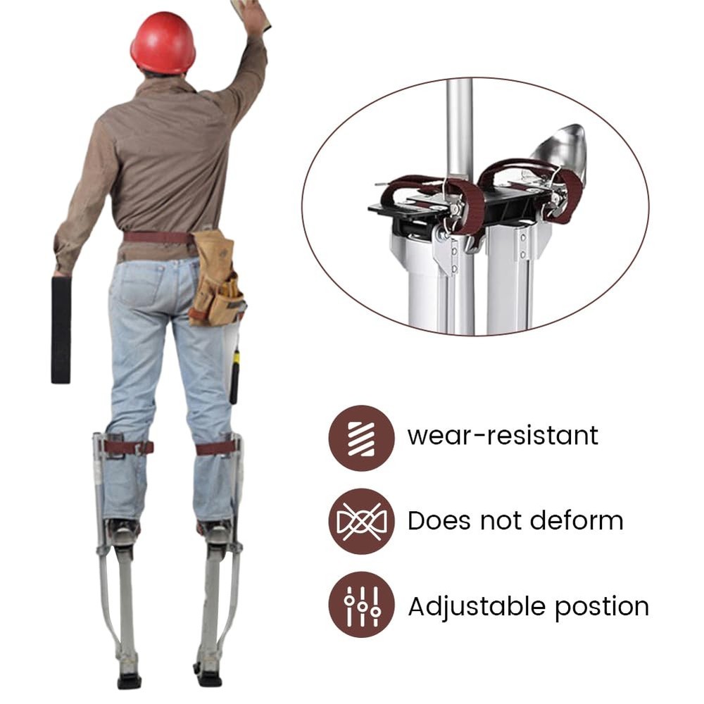 2 Pack Drywall Stilts Heel Bracket Replacement Kits, Stilt Heel Bracket Repla...
