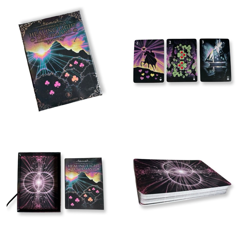 Healing Light Lenormand Deck by Christopher Butler – 38 Card Set & Guidebook