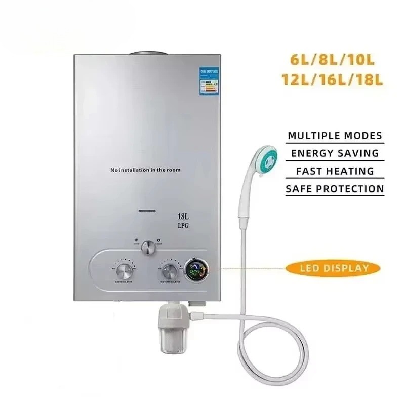 Propane LPG Hot Water Heater Gas Stainless Steel Tankless Propane Gas LPG Boiler