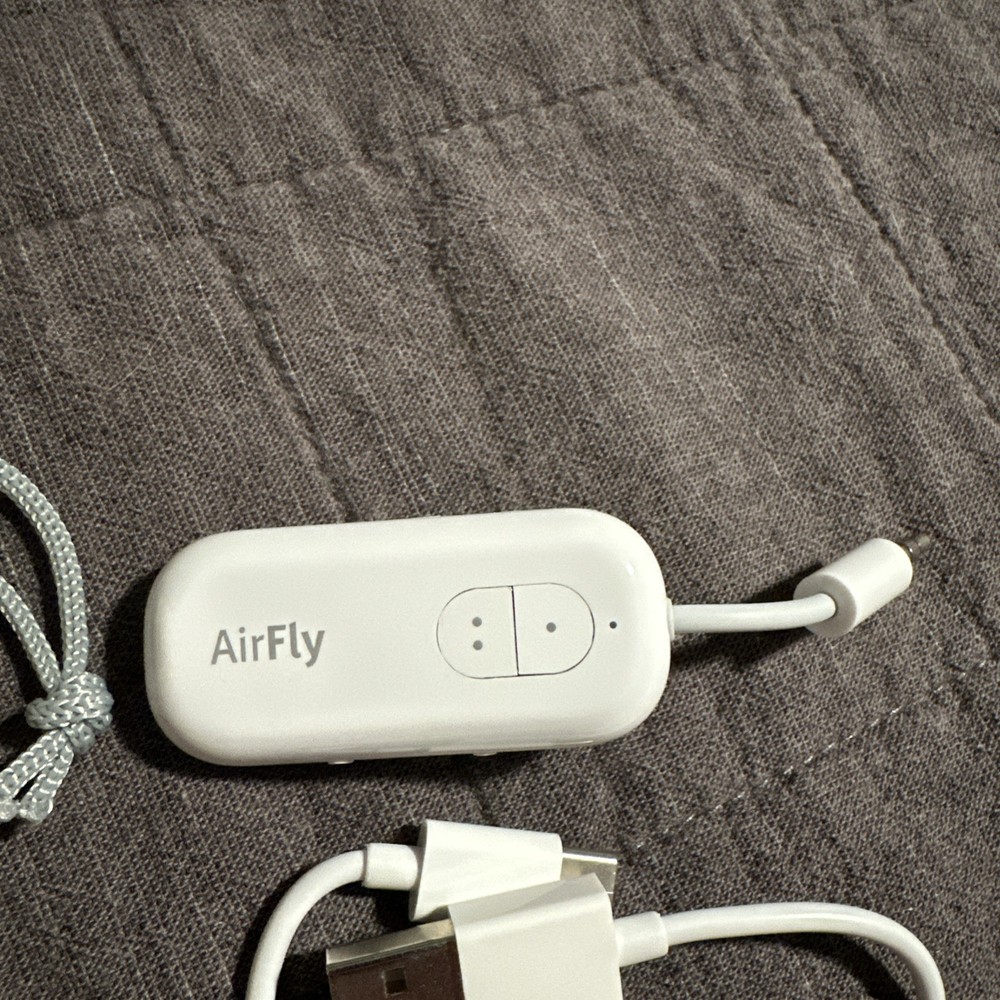 Twelve South AirFly Duo Bluetooth Wireless Transmitter - Tested, w/ Bag & Cable