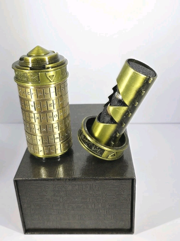 Cryptex Da Vinci Code Mini Cryptex Lock Puzzle Box Special Hidden Compartment