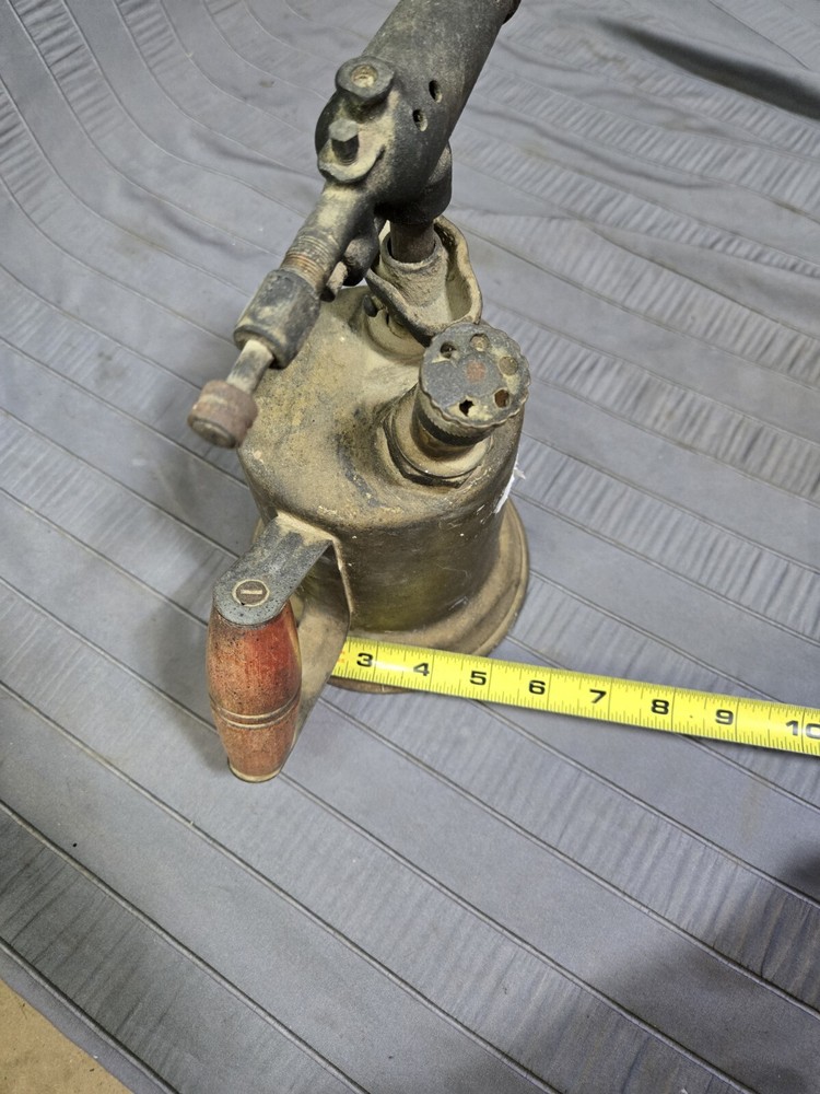 Brass blow torch vintage old tools