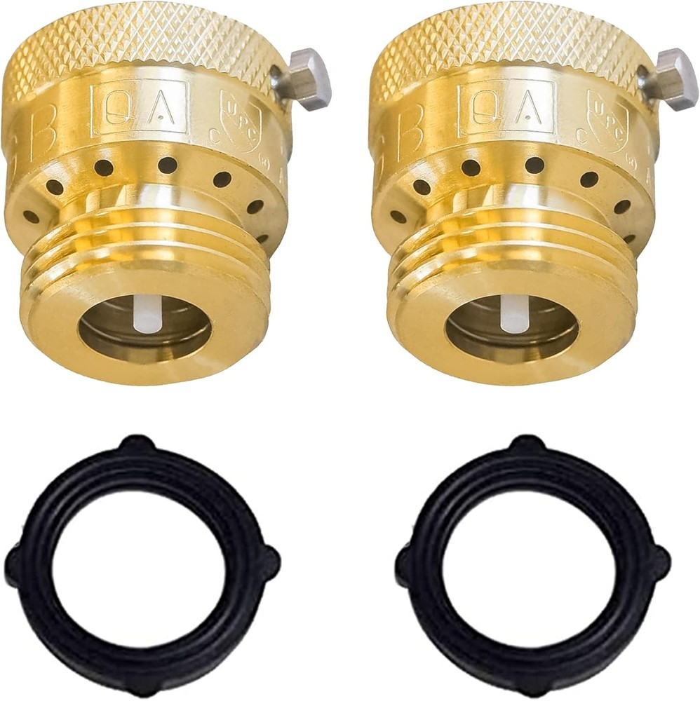Xiny Tool 2 Pack Faucet Vacuum Breaker, 3/4 Inch Solid Brass inch,