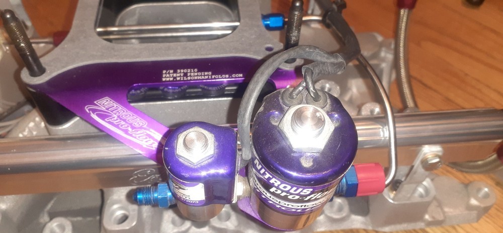 WILSON MANIFOLD 4150 BILLET SINGLE STAGE PLATE WITH BURST PANEL.