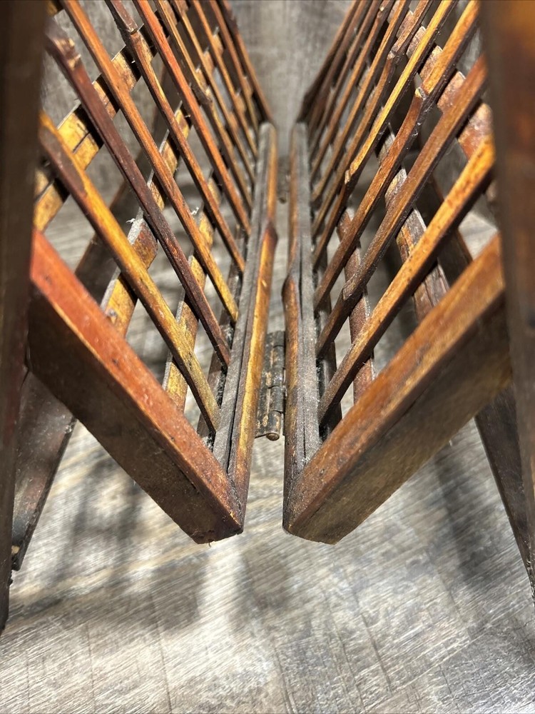 Bamboo Wood Folding Magazine Rack Holder