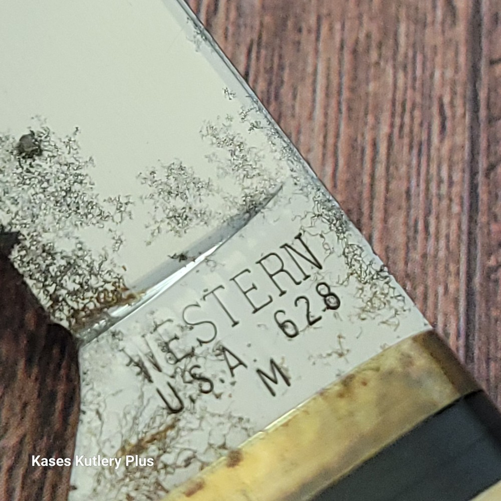 Western 628 Fixed Blade Knife USA W/Sheath