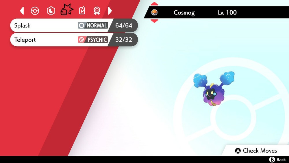 Cosmog Pokemon Sword and Shield 6IV