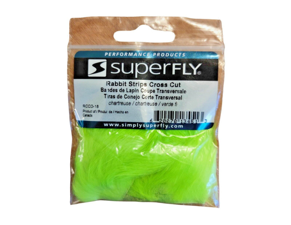 Superfly Rabbit Strips Cross Cut Chartreuse RCCD-18