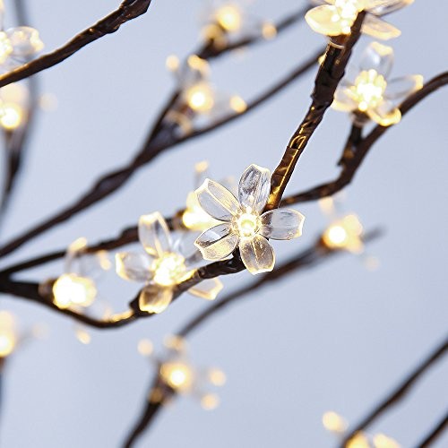 Cherry Blossom Tree 5FT 128 LED Lighted Tree for Decoration Inside Warm White