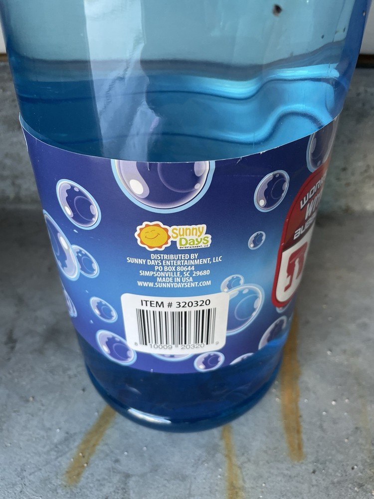 Extra Large Jug Of Bubble Solution