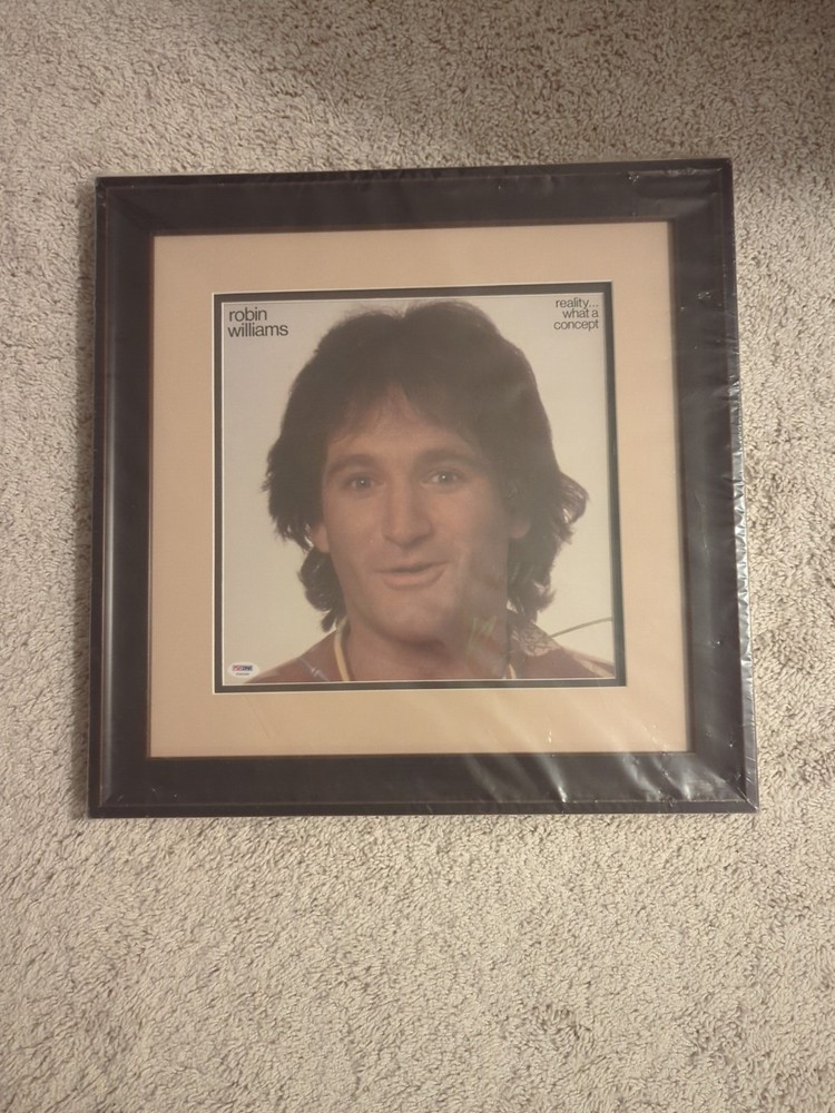 Robin Williams Autograph Signed PSA VINYL professionally Framed