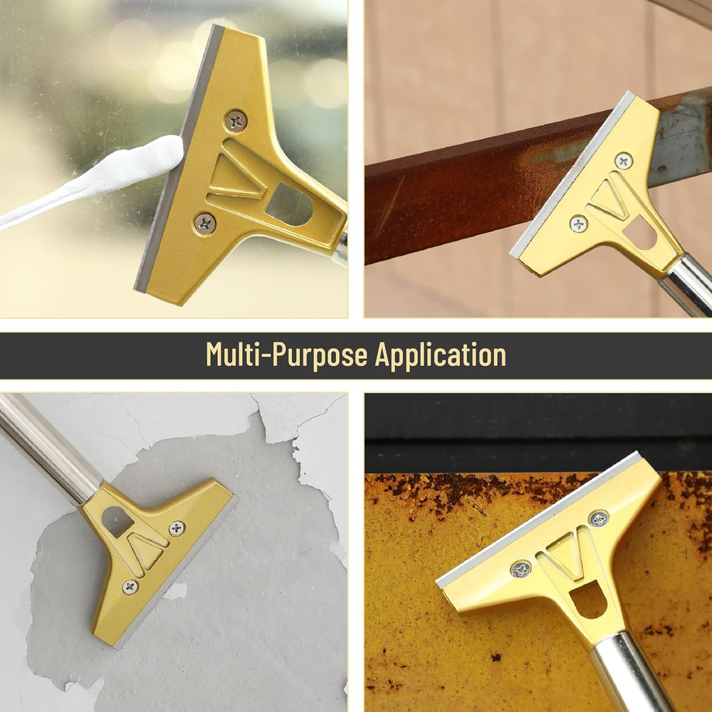 Bates- Razor Blade Scraper Tool, 4 Inch, Floor Razor Scraper Tool with 20 Ext...