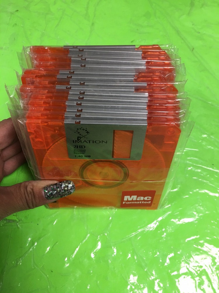 OPEN BOX! (72) Blank Floppy Disks IMATION 2HD MAC 1.40MB Formatted Computer