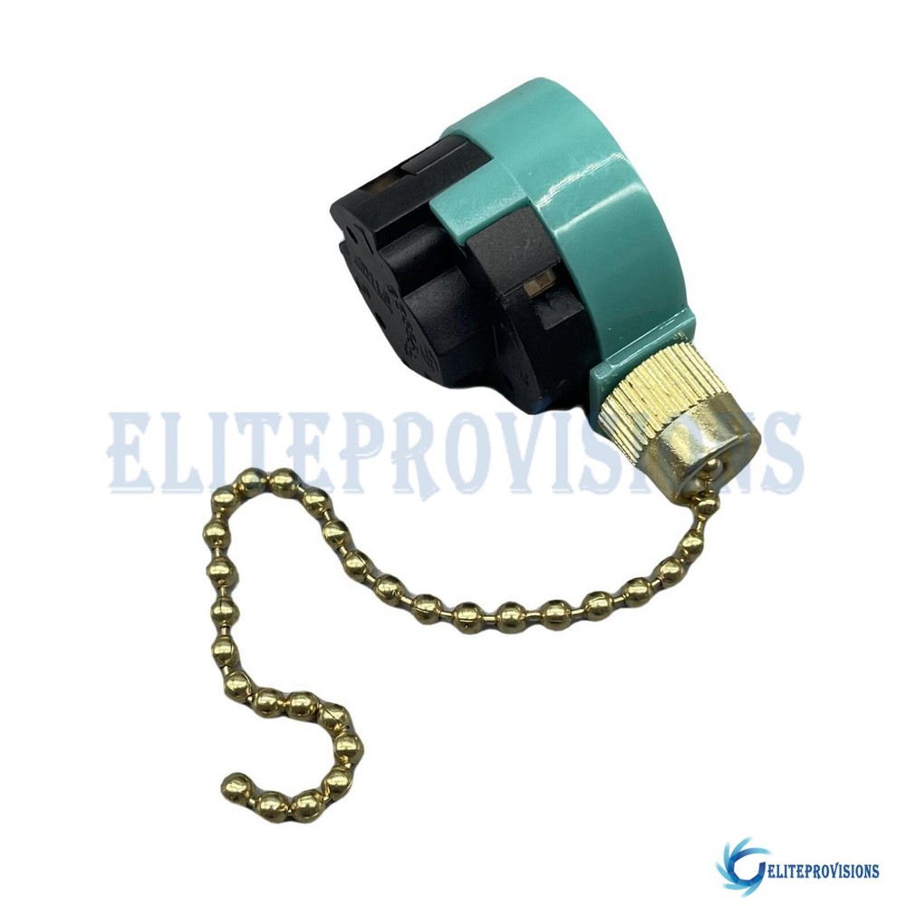 4Wire 3 Speed Ceiling Fan Switch Fit ZING EAR ZE-268S6 Pull Chain Switch 6A 125V