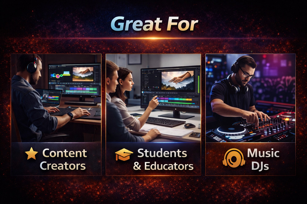 Video Photo Audio Editing Software USB | Professional Media Creator Suite Pro